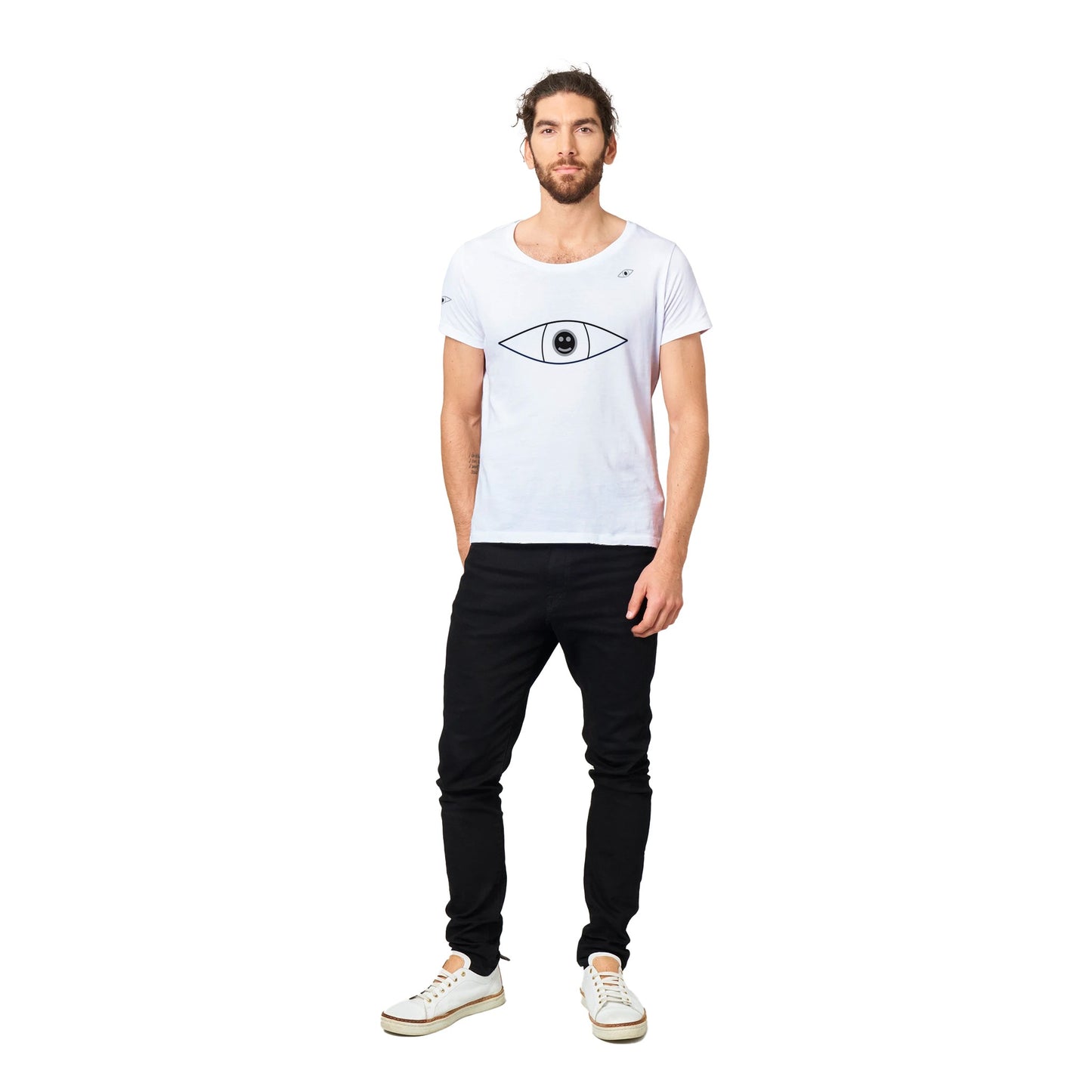 EyE's T-shirt (White top / Black eye)