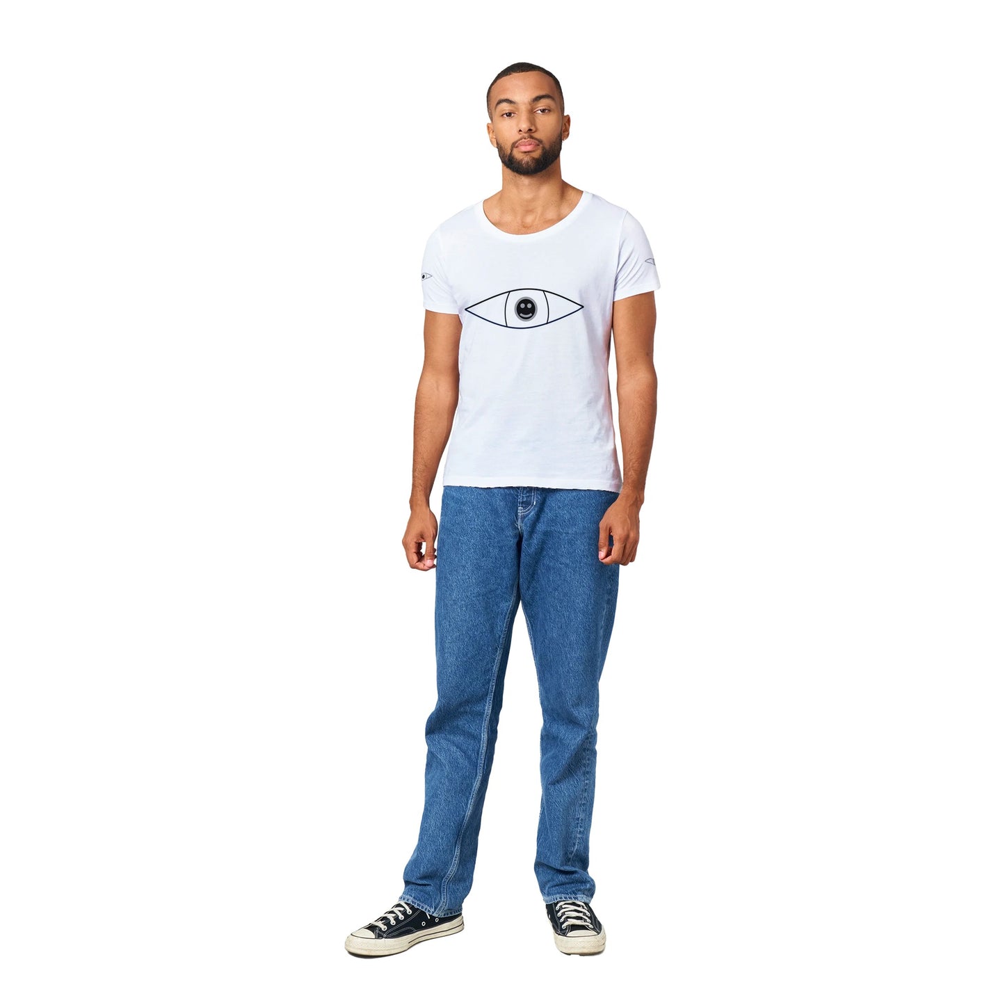 EyE's T-shirt (White top / Black eye)