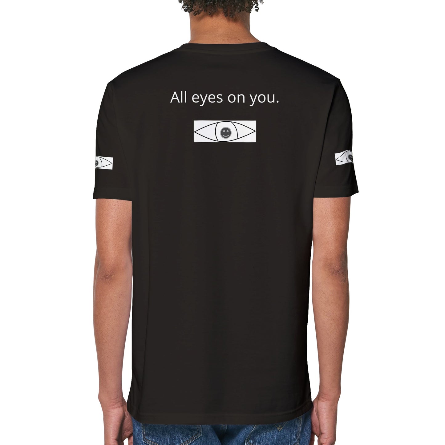 Eye's Crewneck T-shirt (black top black eye)