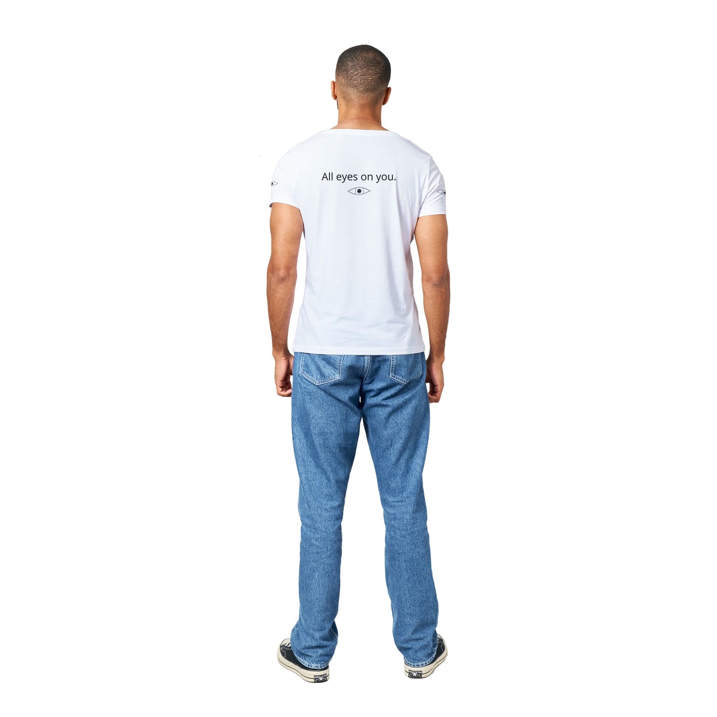 EyE's T-shirt  (White top / Black eye)